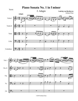 Book cover for Piano Sonata No. 1, Movement 2