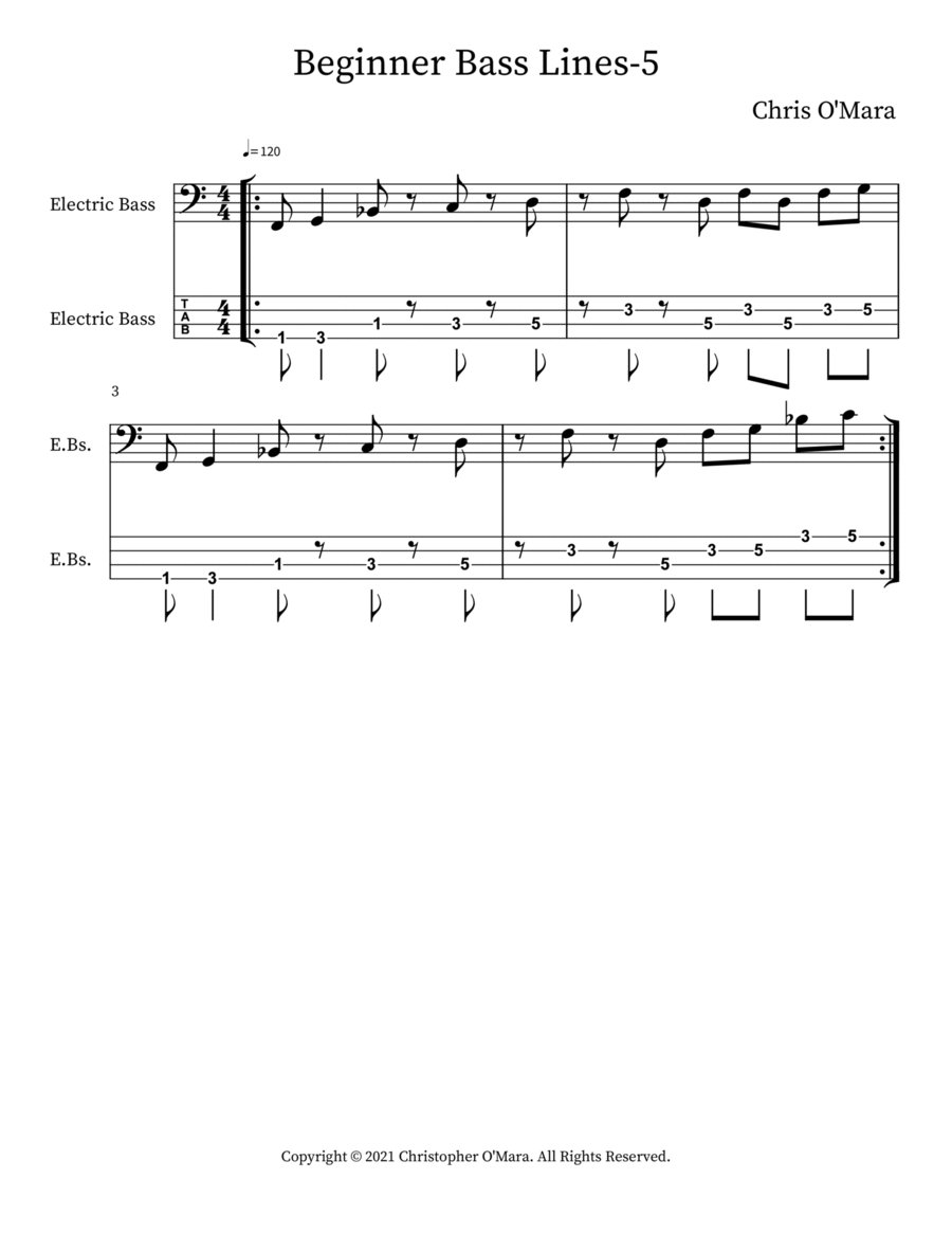 Beginner Bass Lines 5