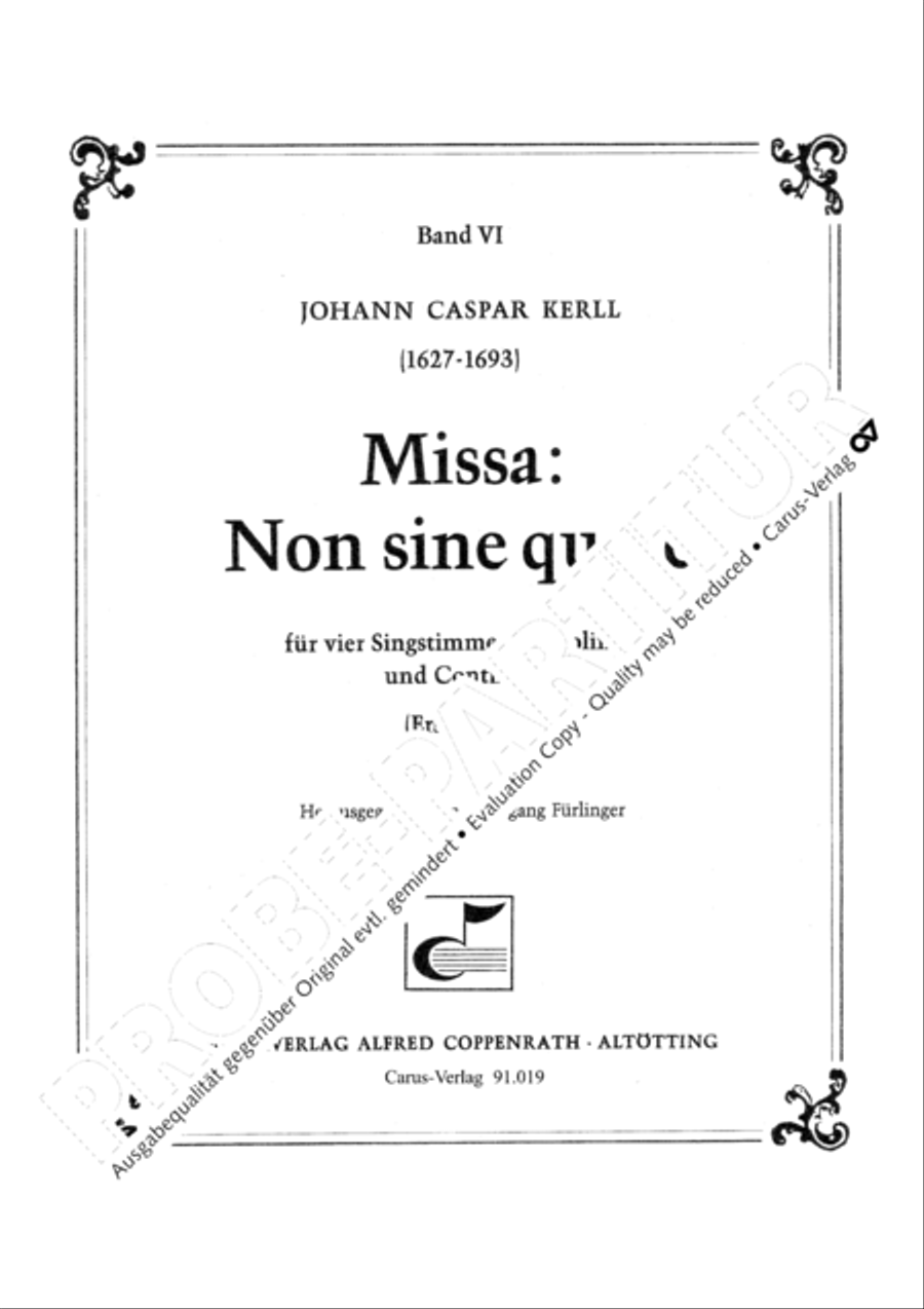 Non sine quare 4-Part scores gallery preview page 4