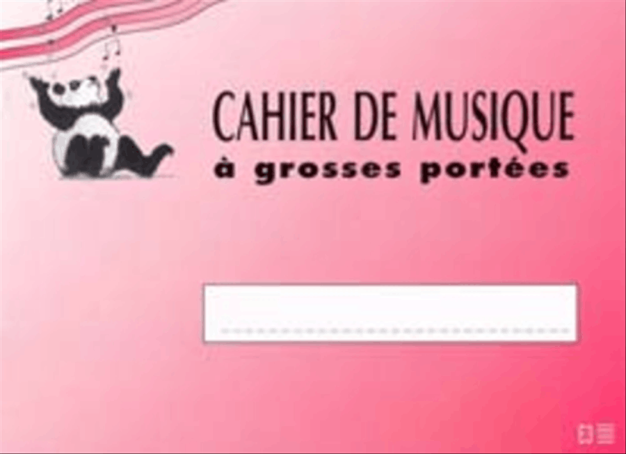 Cahier De Musique Pour Enfant 3 Grosses Portees Staff Paper scores gallery preview page 1