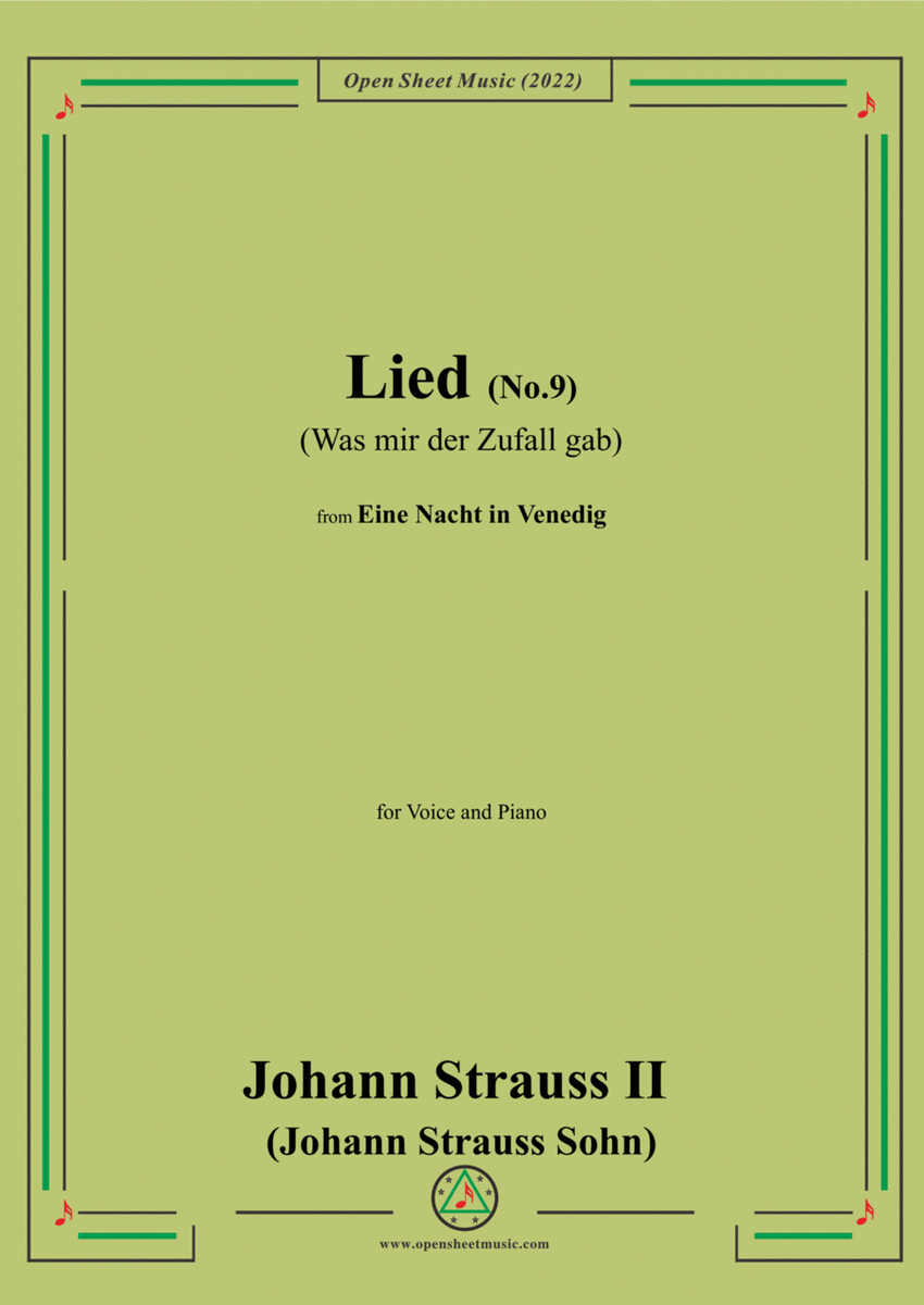 Johann Strauss II-Lied(No.9:Was mir der Zufall gab) image number null