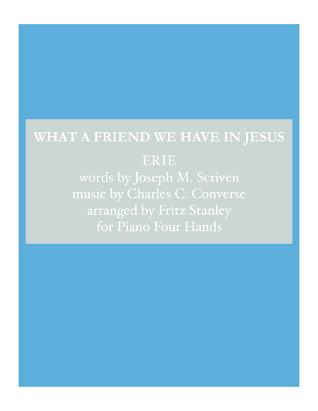 What a Friend We Have in Jesus - Piano 4 Hands image number null