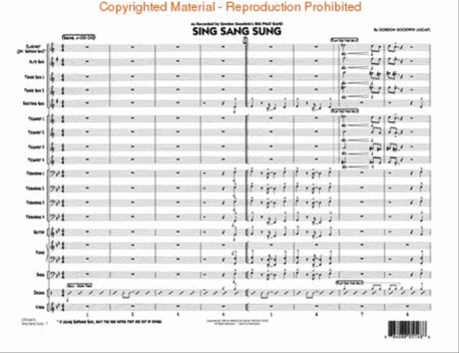 Sing Sang Sung Jazz Ensemble scores gallery preview page 2