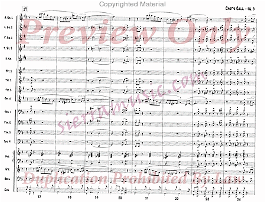 Chet's Call Chet's Call Big Band scores gallery preview page 4
