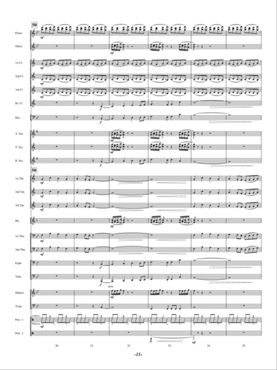 North Bay Vistas Concert Band scores gallery preview page 10