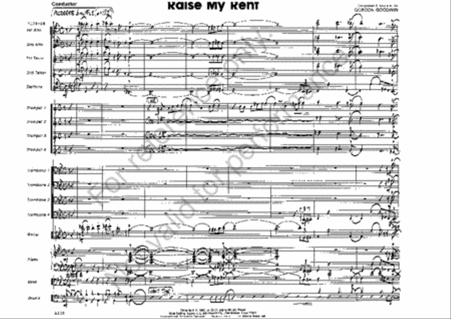 Raise My Rent Jazz Ensemble scores gallery preview page 2