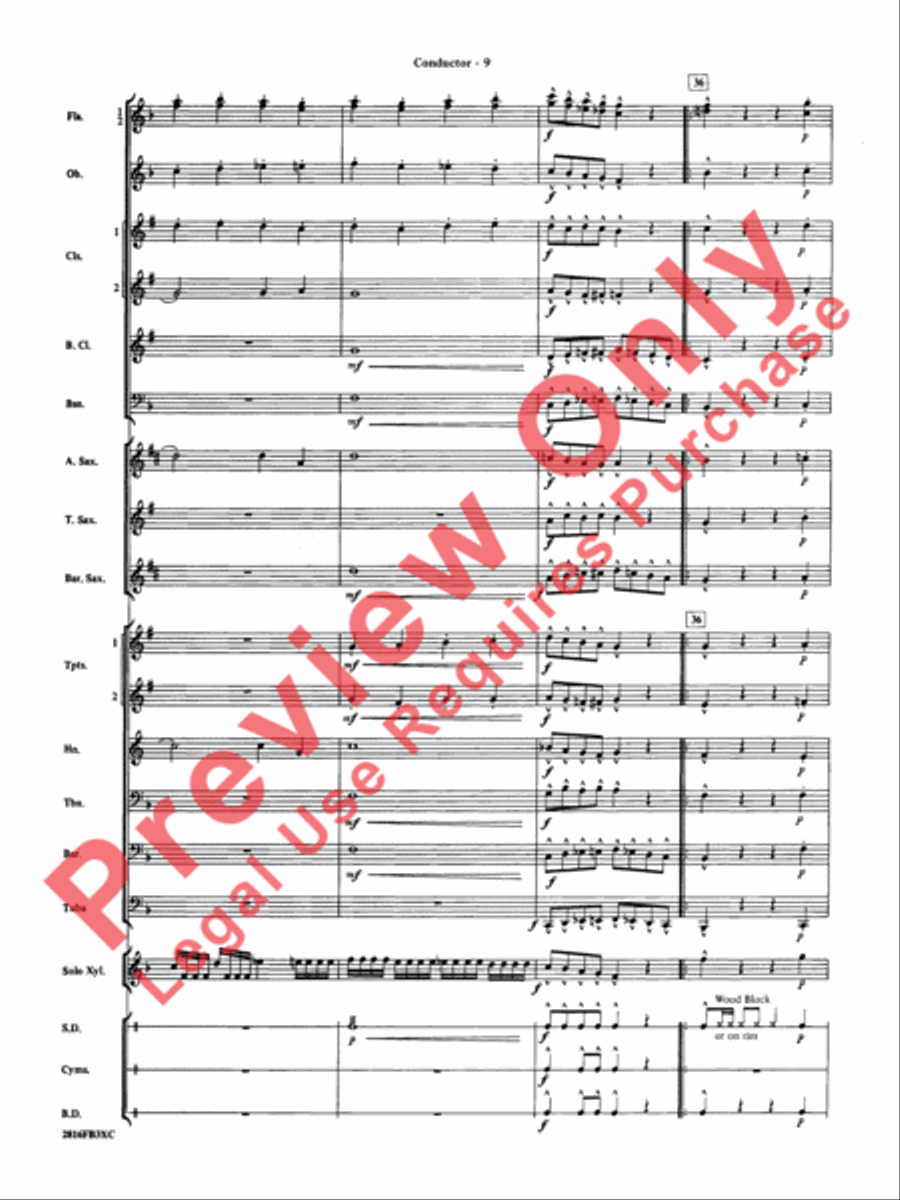 Fiddle-Faddle Concert Band scores gallery preview page 12
