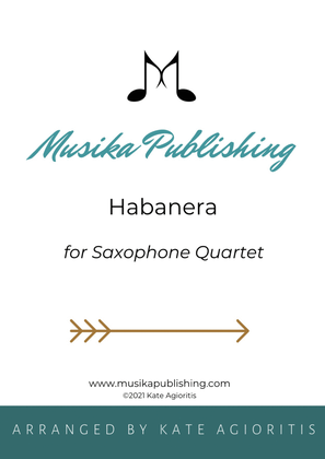 Book cover for Habanera - Saxophone Quartet