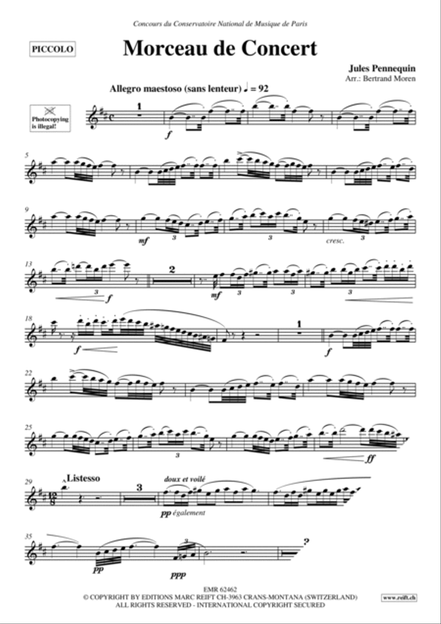 Morceau de Concert Piccolo scores gallery preview page 3