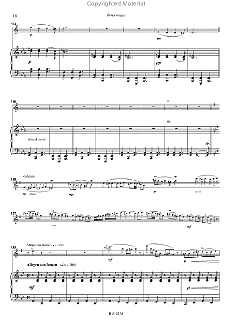 Ocres rouges Piano Accompaniment scores gallery preview page 13