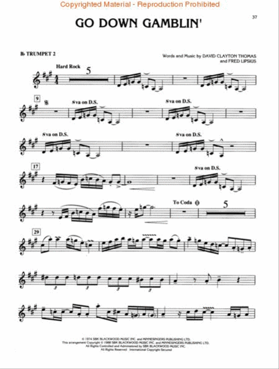The Best of Blood, Sweat & Tears Saxophone scores gallery preview page 3