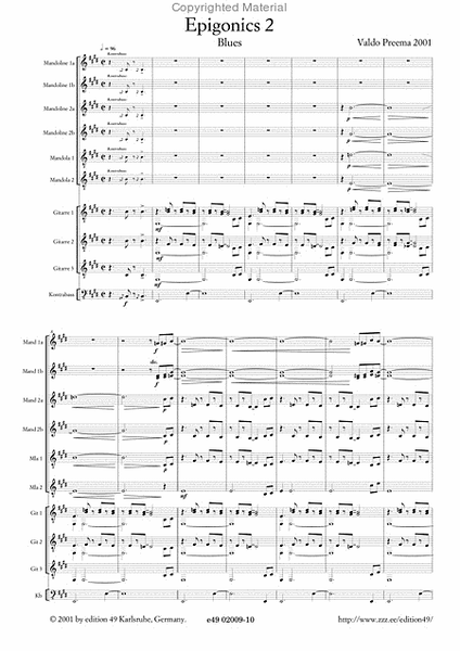 Epigonics 2 Mandolin - Sheet Music