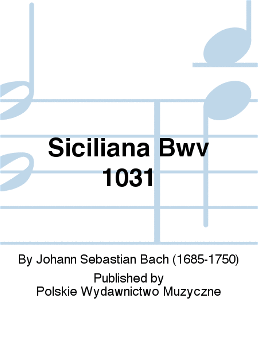 Siciliana Bwv 1031 Flute scores gallery preview page 1
