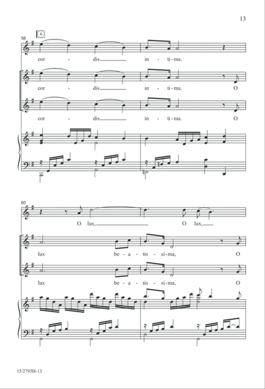 O Lux Beatissima SSA scores gallery preview page 14