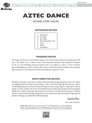 Aztec Dance: Score