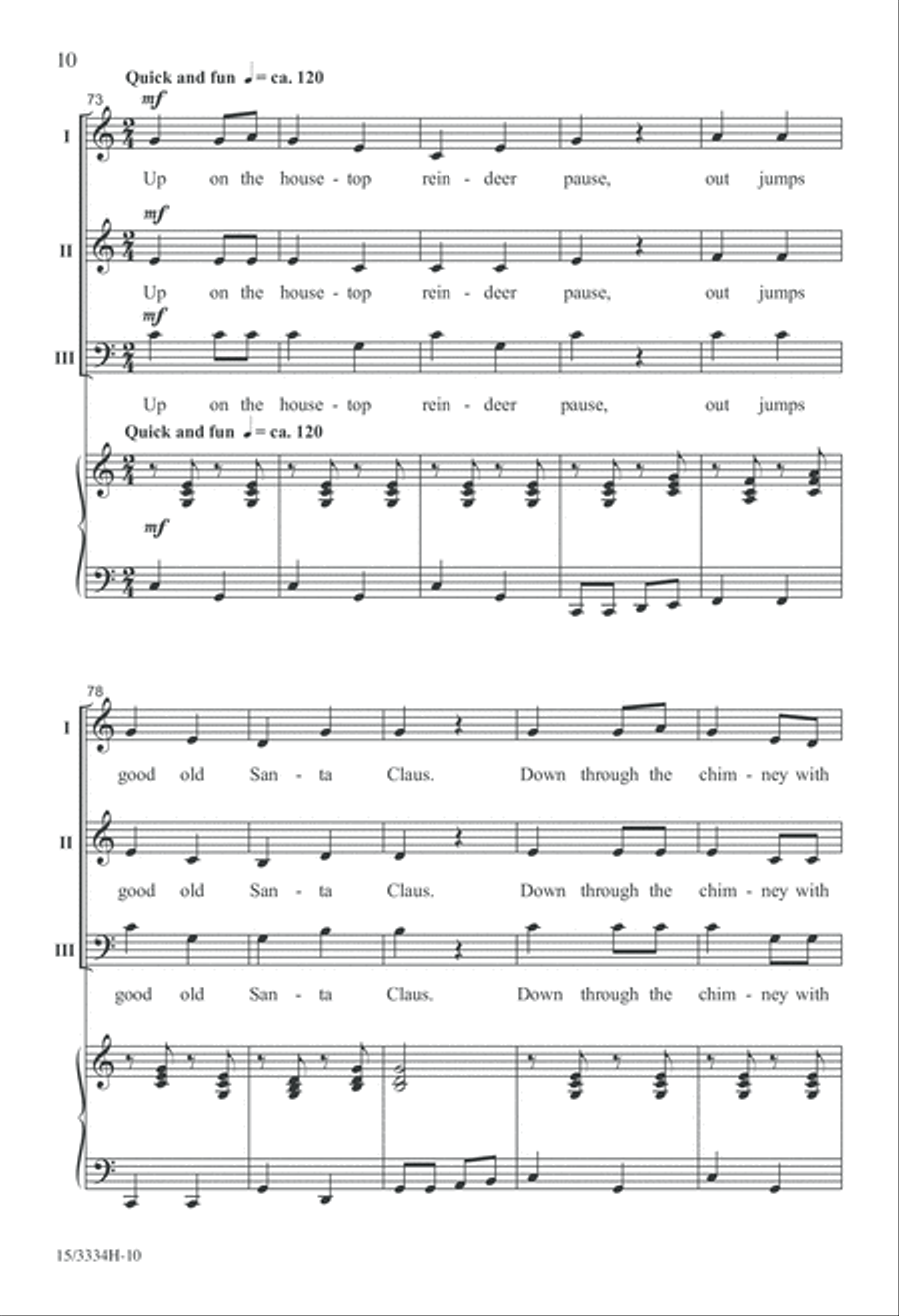 A Jolly, Jingling Carol Medley 3-Part scores gallery preview page 10