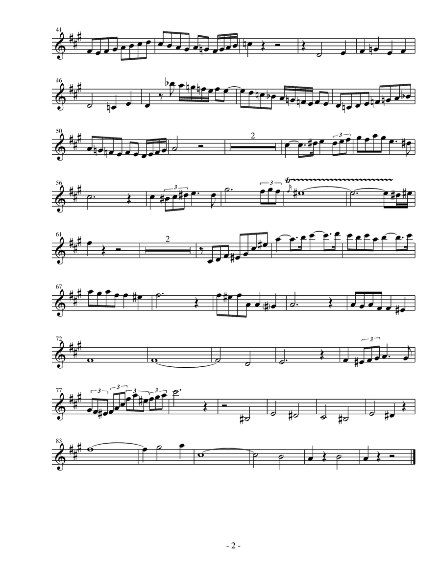 Faure: Pavane for flute, violin, and classical guitar Small Ensemble scores gallery preview page 3