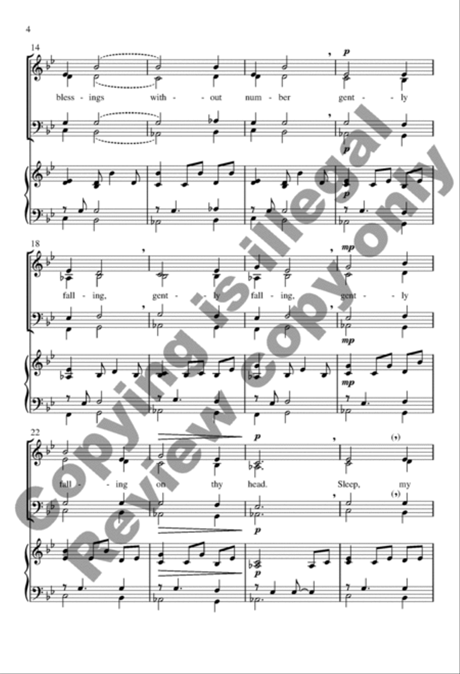 Hush, My Dear Hush, My Dear SSATB scores gallery preview page 3