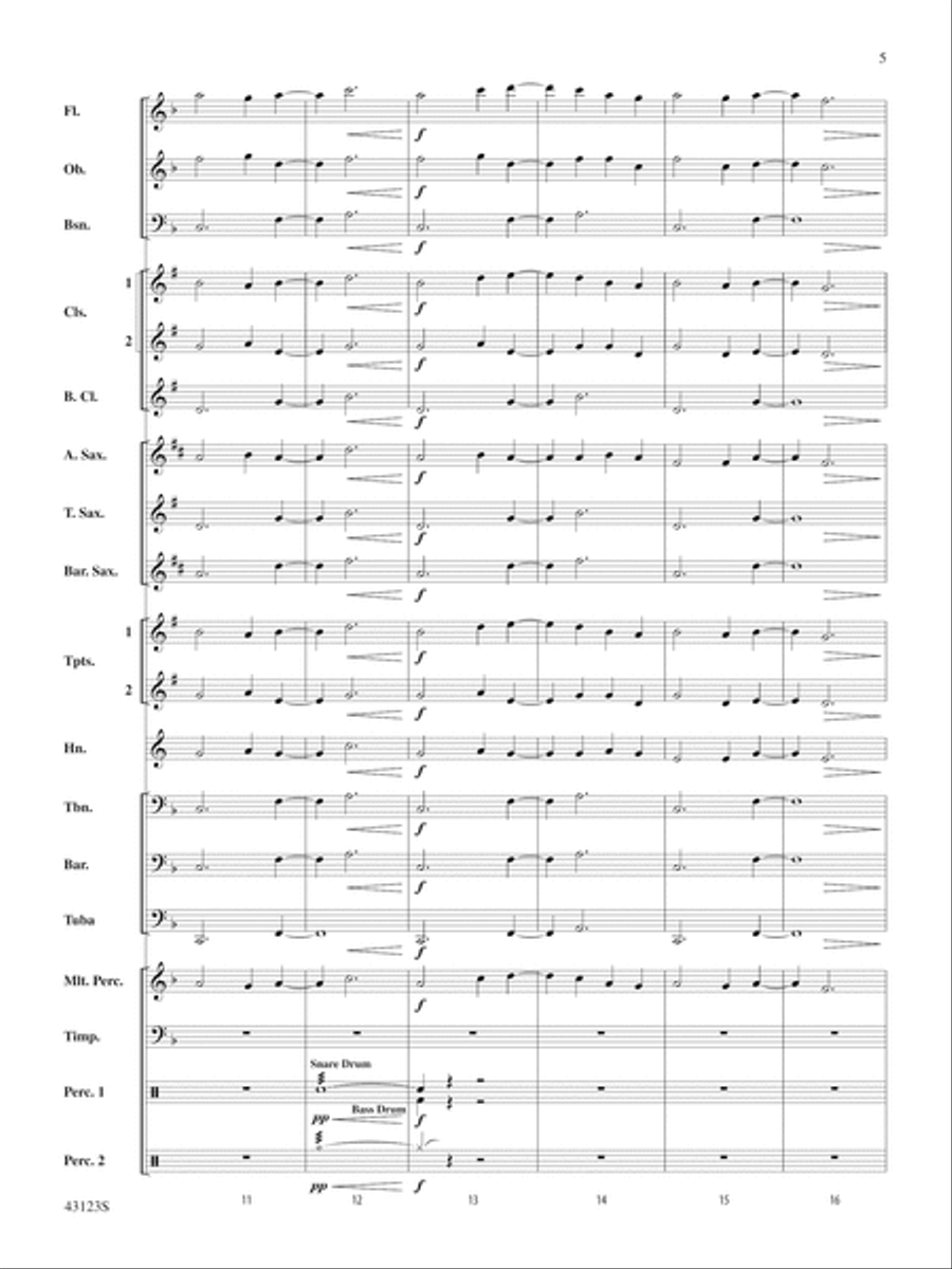 Minecraft: Score Concert Band scores gallery preview page 5