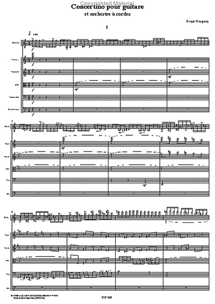 Concertino for guitar (score)