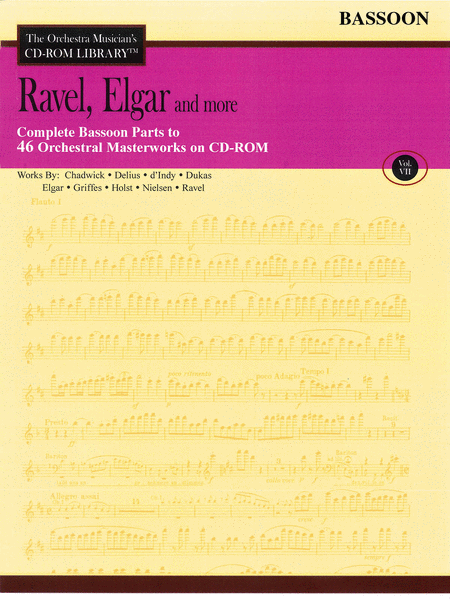 Ravel, Elgar and More - Volume VII (Bassoon)