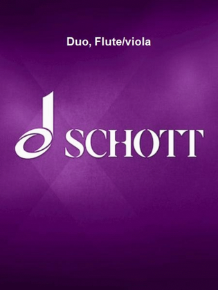 Book cover for Duo, Flute/viola