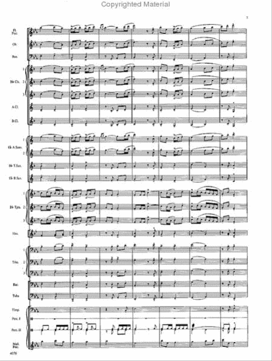 West Highlands Sojourn Concert Band scores gallery preview page 8