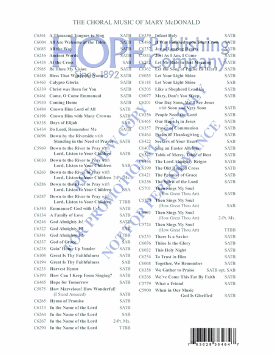 Crown Him Lord of All Choir scores gallery preview page 9