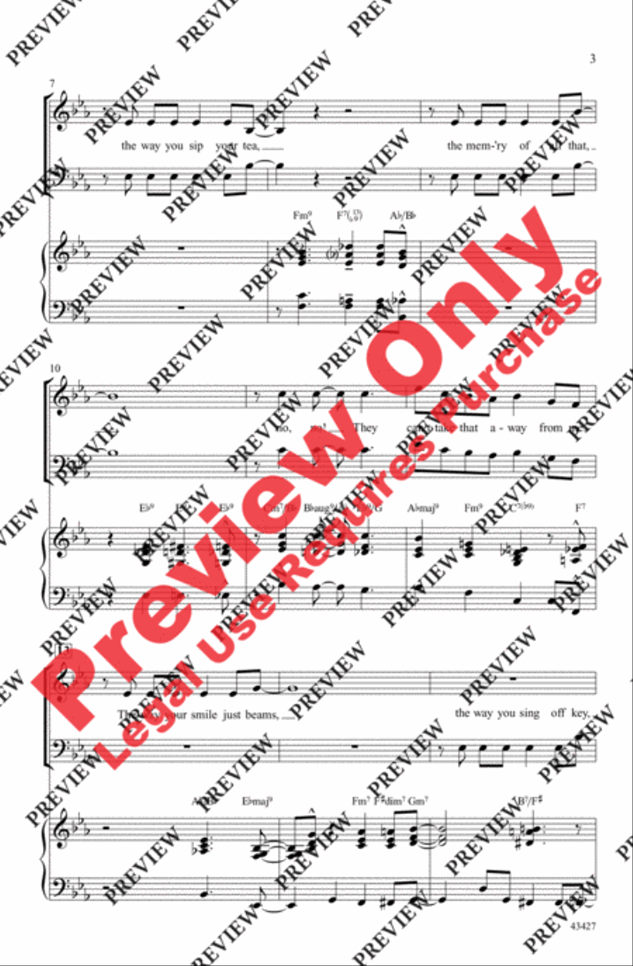 Swingin' with the Gershwins! 3-Part scores gallery preview page 3