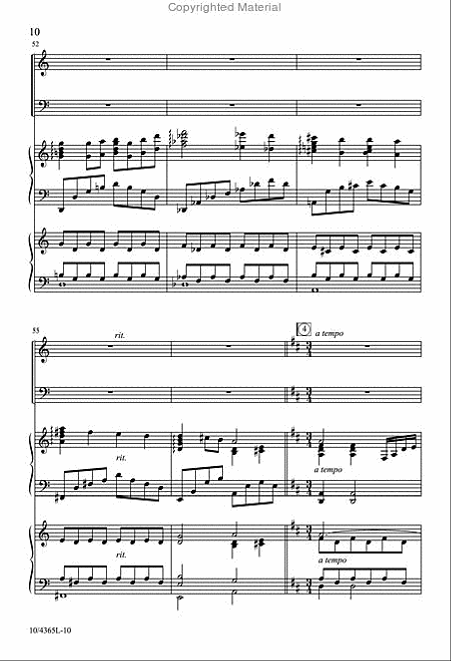 Hear How the Bells of Christmas Play 4-Part scores gallery preview page 10