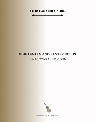 Book cover for Nine Lenten and Easter Solos - Unaccompanied Violin