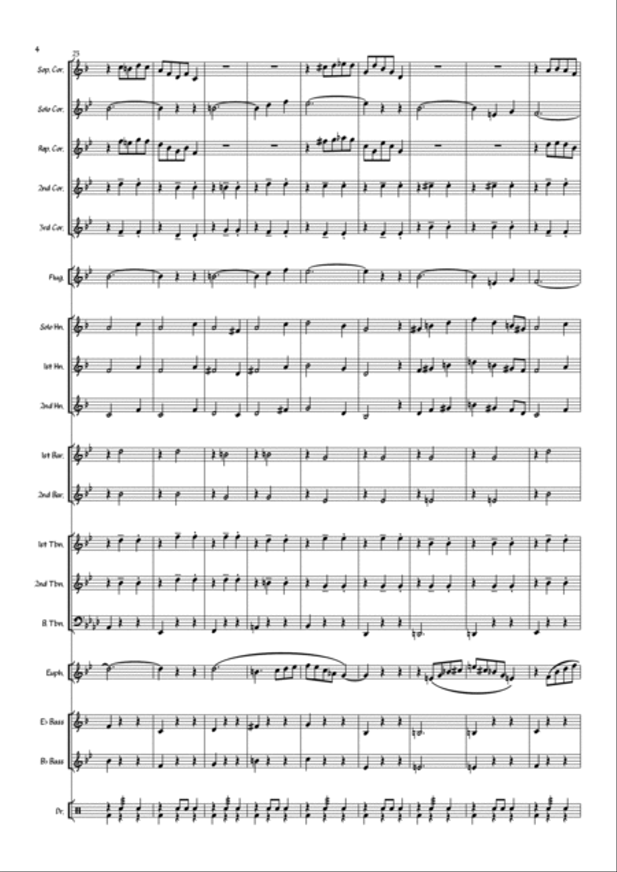 Augustan Club Waltzes (Brass Band) Brass Band scores gallery preview page 6