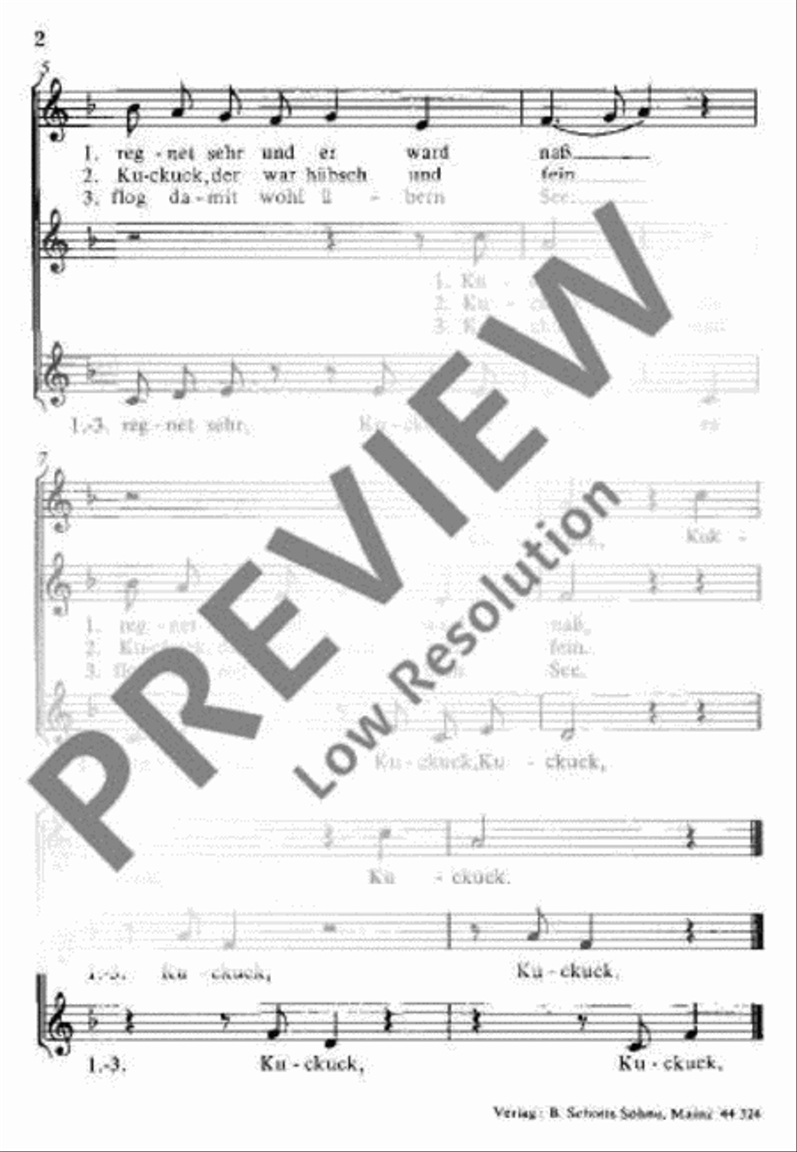 Der Kuckuck auf dem Zaune saß SSA scores gallery preview page 3