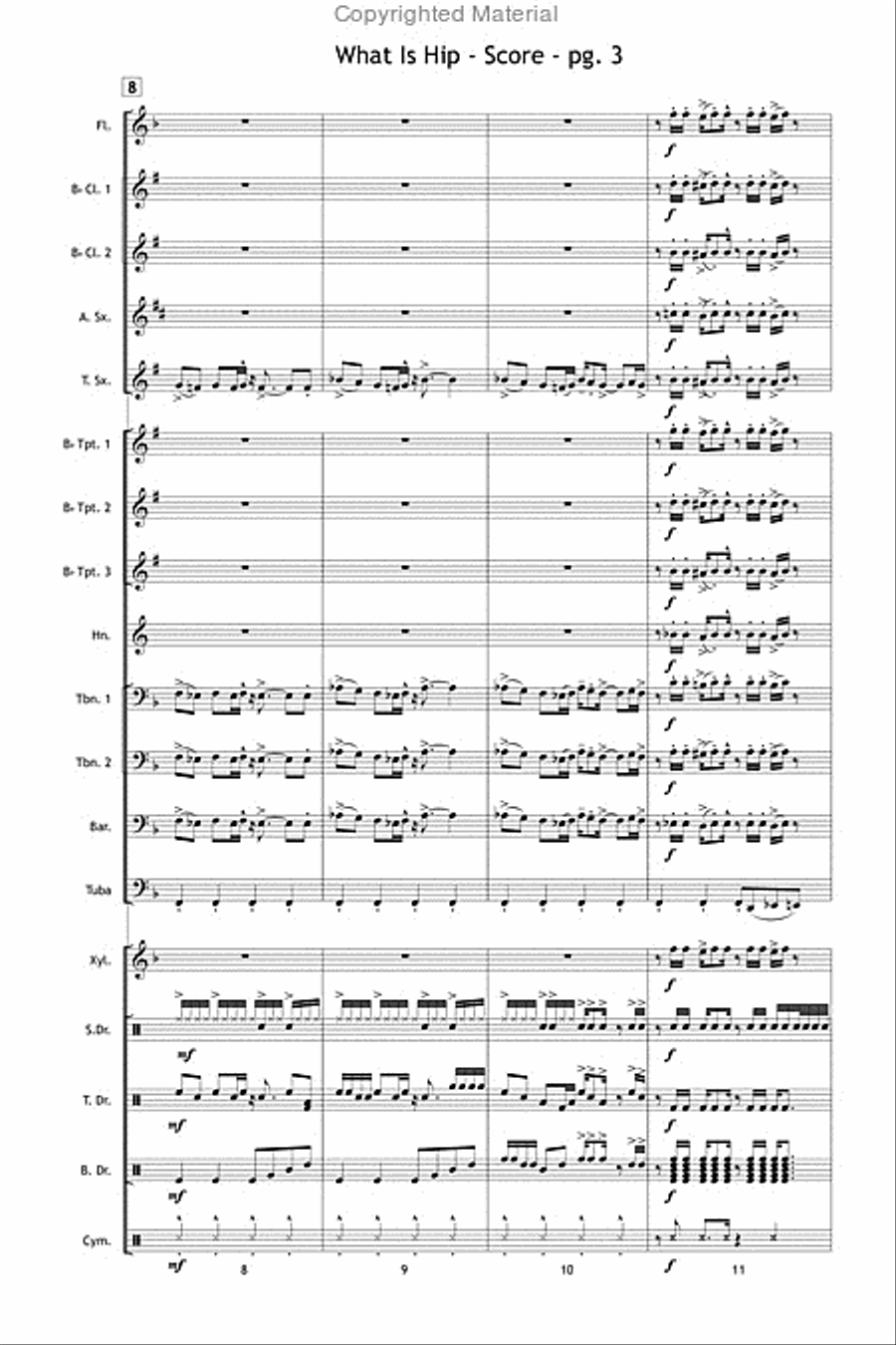 What Is Hip What Is Hip Marching Band scores gallery preview page 4