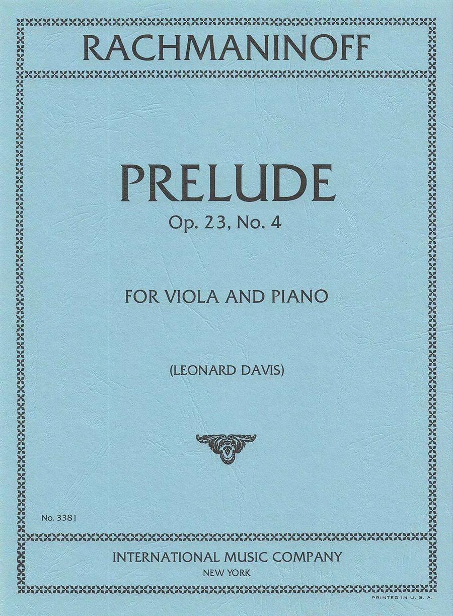 Prelude, Op. 23 No. 4 (L. DAVIS)