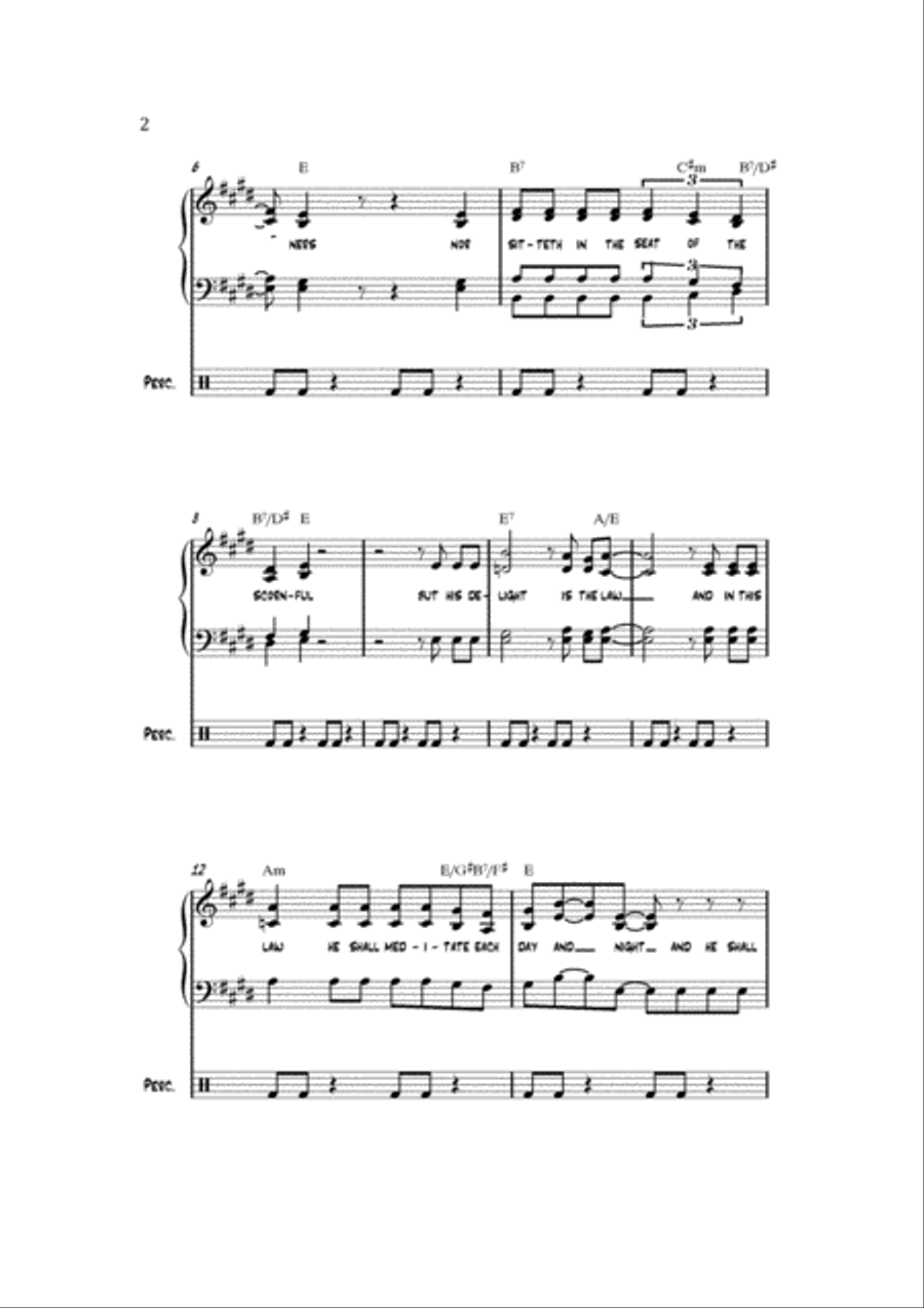 Blessed is the man Blessed is the man 4-Part scores gallery preview page 2