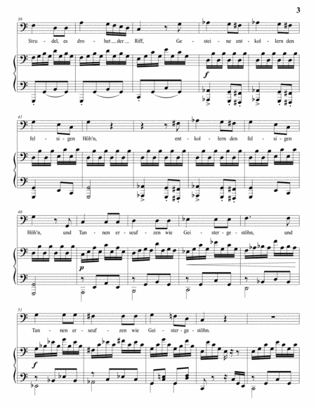SCHUBERT: Der Schiffer, D. 536 (transposed to C major, bass clef)