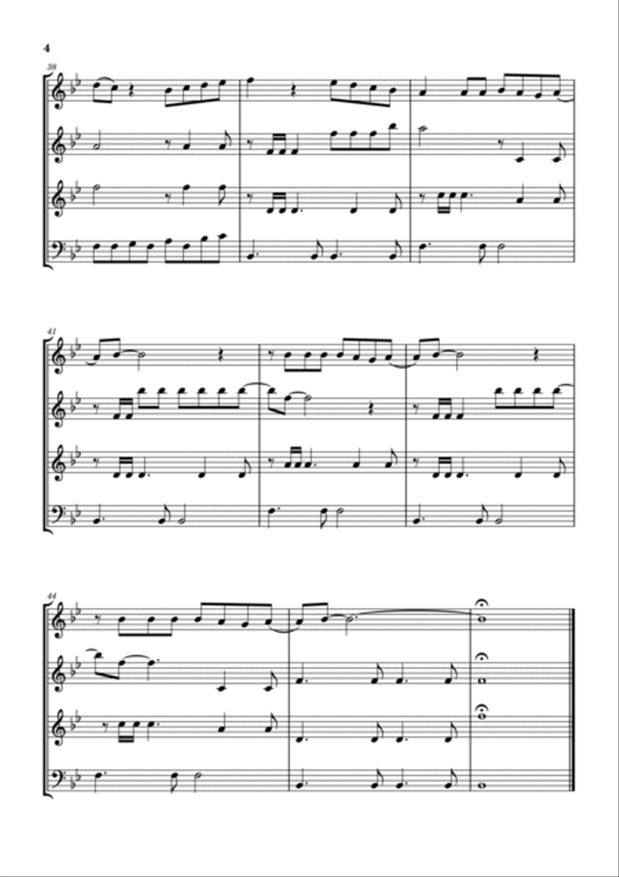 A Groovy Kind Of Love Woodwind Quartet scores gallery preview page 5