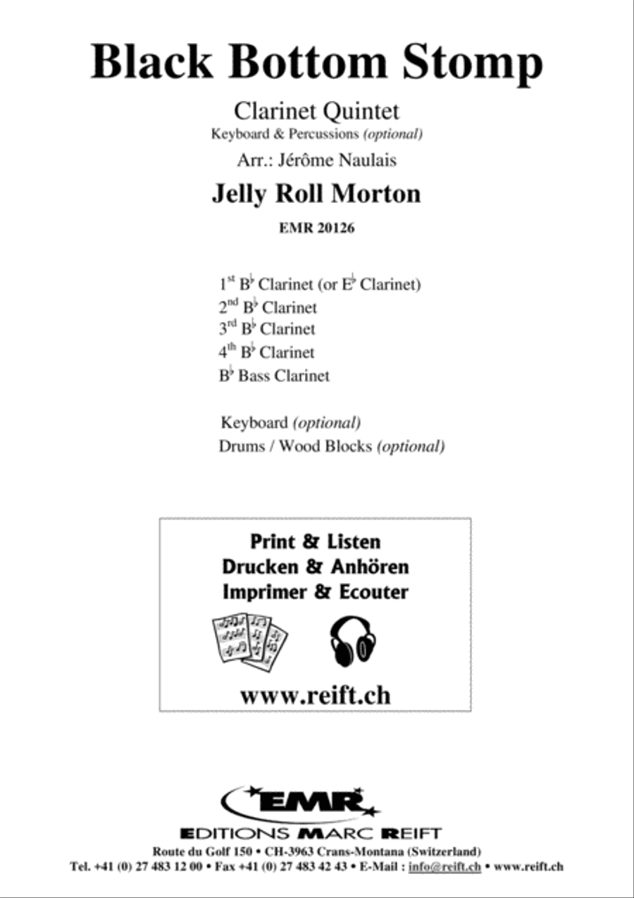 Black Bottom Stomp Clarinet Quintet scores gallery preview page 2