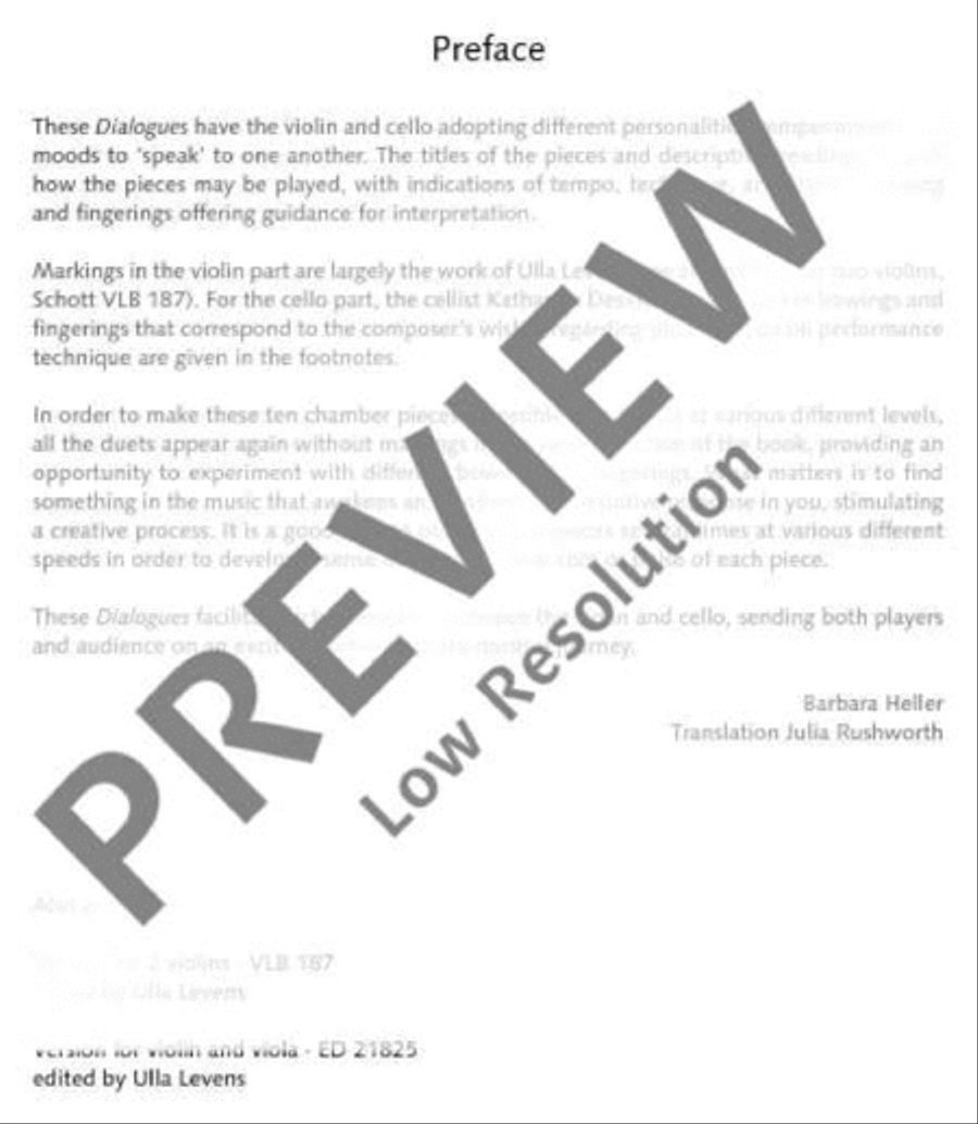 Dialogues Dialogues String Duet scores gallery preview page 4