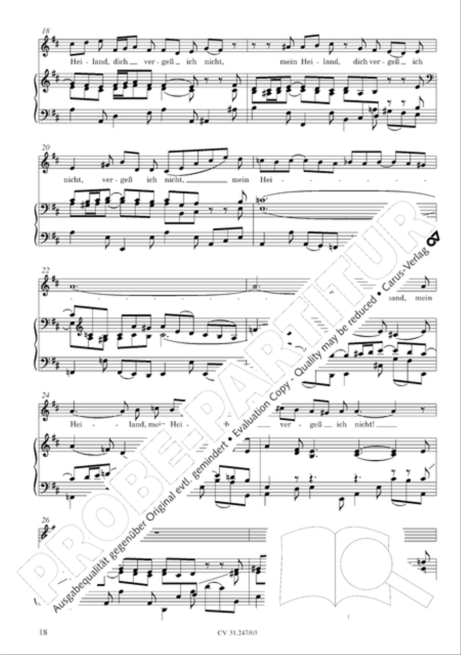 St. Mark Passion (Markus-Passion) 4-Part scores gallery preview page 19