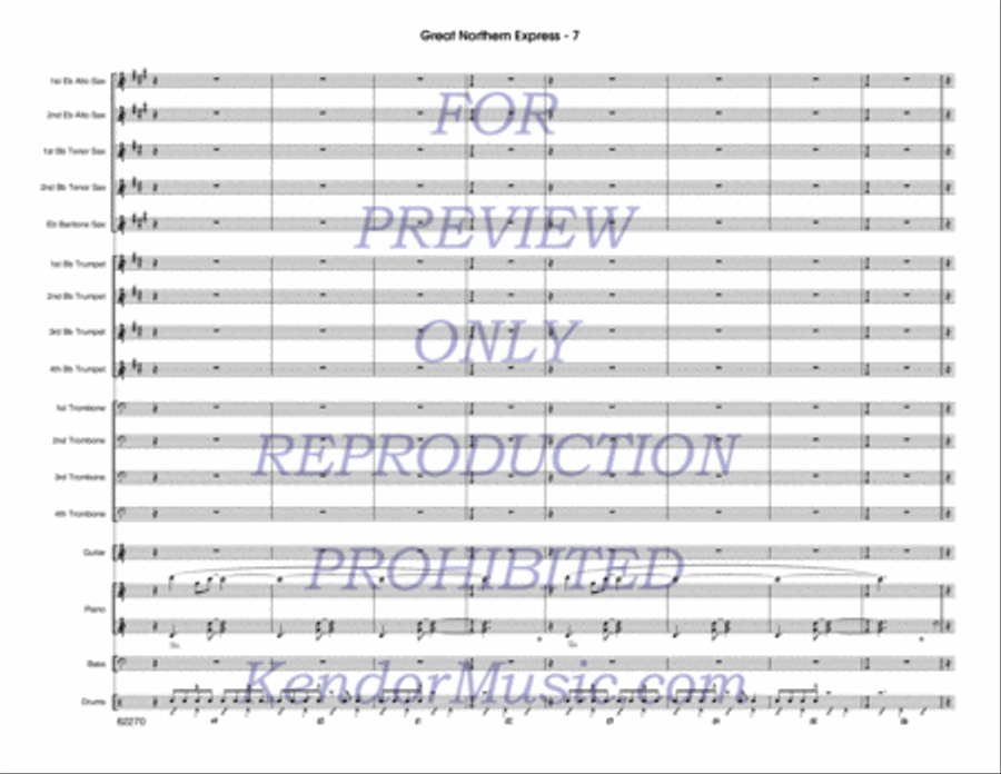 Great Northern Express Jazz Ensemble scores gallery preview page 8