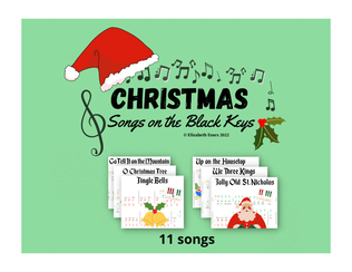 Christmas: SECULAR Songs on the Black Keys - Pre-staff Piano Sheet Music