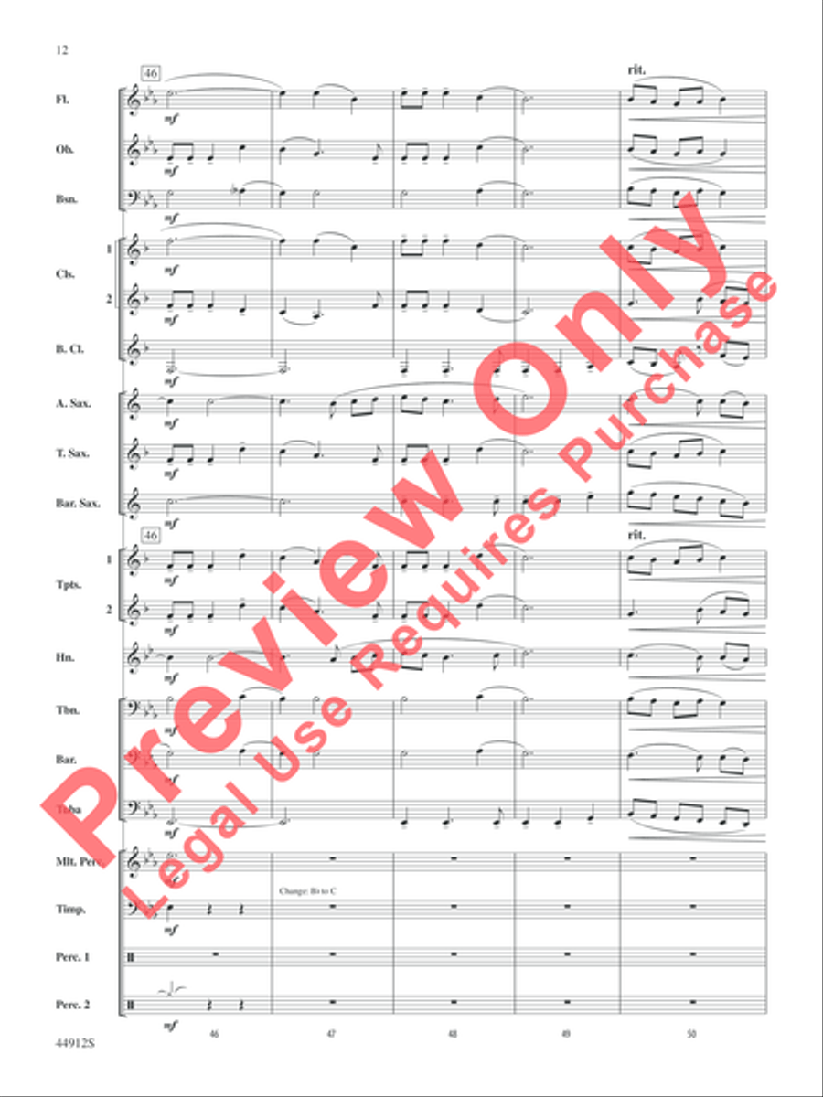 A Yuletide Holiday Concert Band scores gallery preview page 13