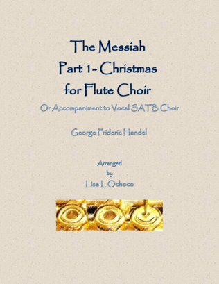 Book cover for The Messiah, Part 1 for Flute Choir