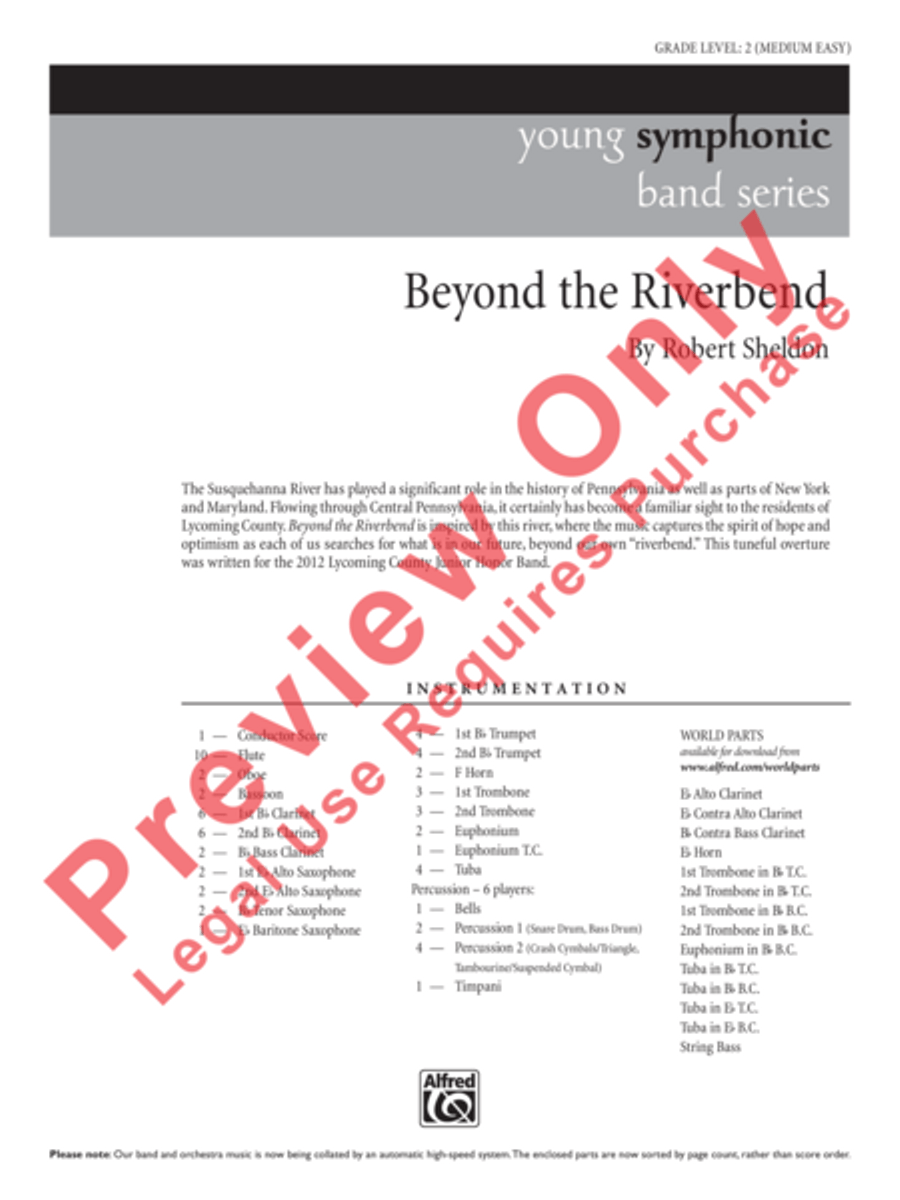 Beyond the Riverbend Concert Band scores gallery preview page 2