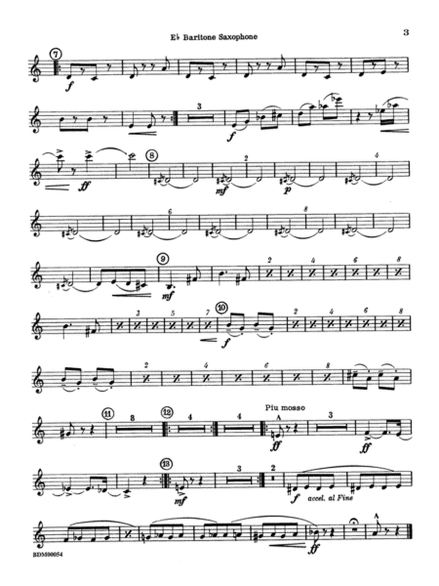 Symphonic Suite: E-flat Baritone Saxophone