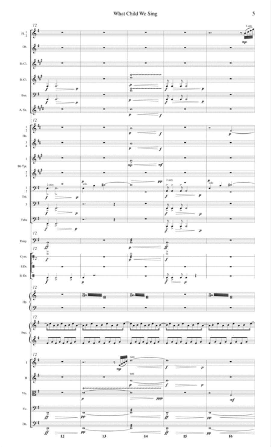 What Child We Sing? Full Orchestra scores gallery preview page 5