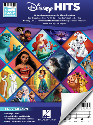 Book cover for Disney Hits – Super Easy Songbook