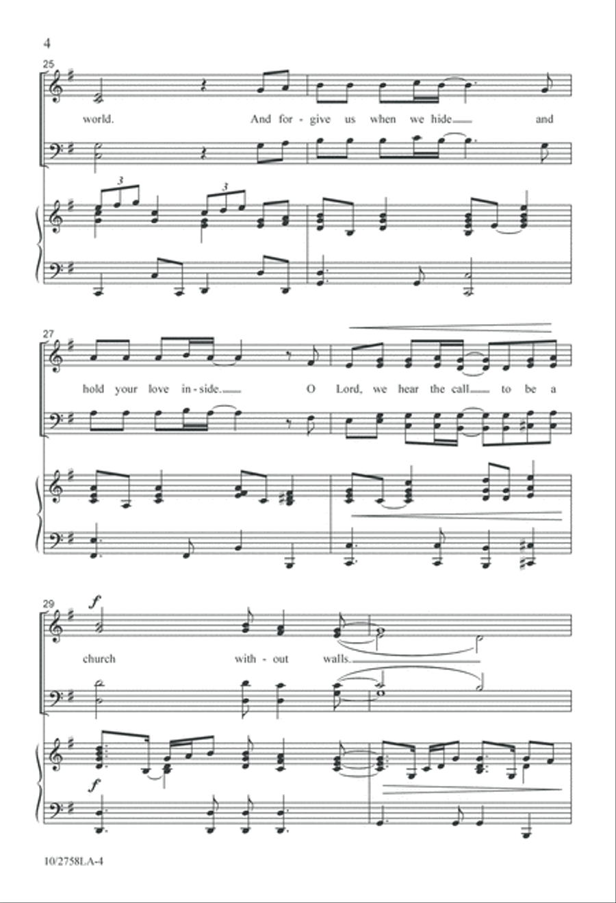Church Without Walls 4-Part scores gallery preview page 4